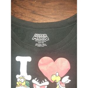 Juniors super Mario 'I heart bad guys' tee